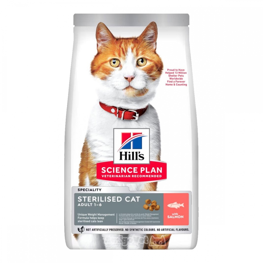 Hill's Science Plan Adult Sterilised Cat Salmon, 1,5 кг