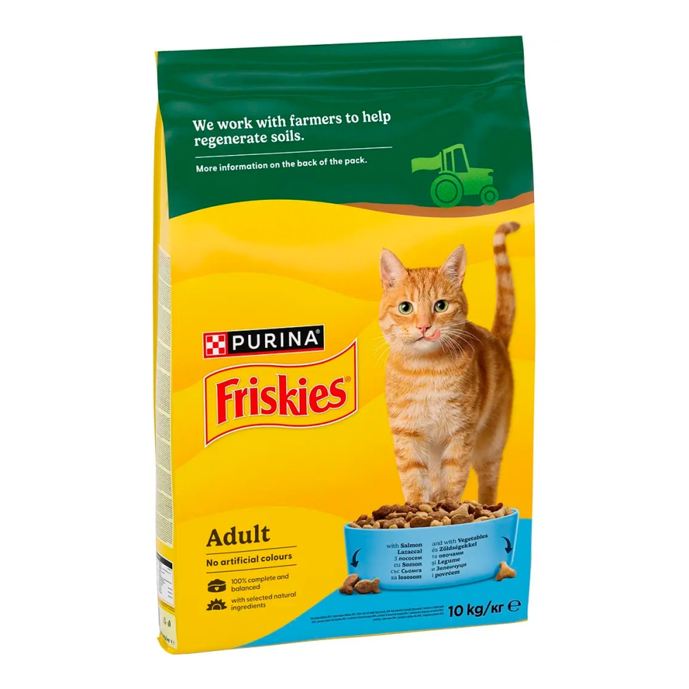 Friskies (з лососем та овочами), 10 кг
