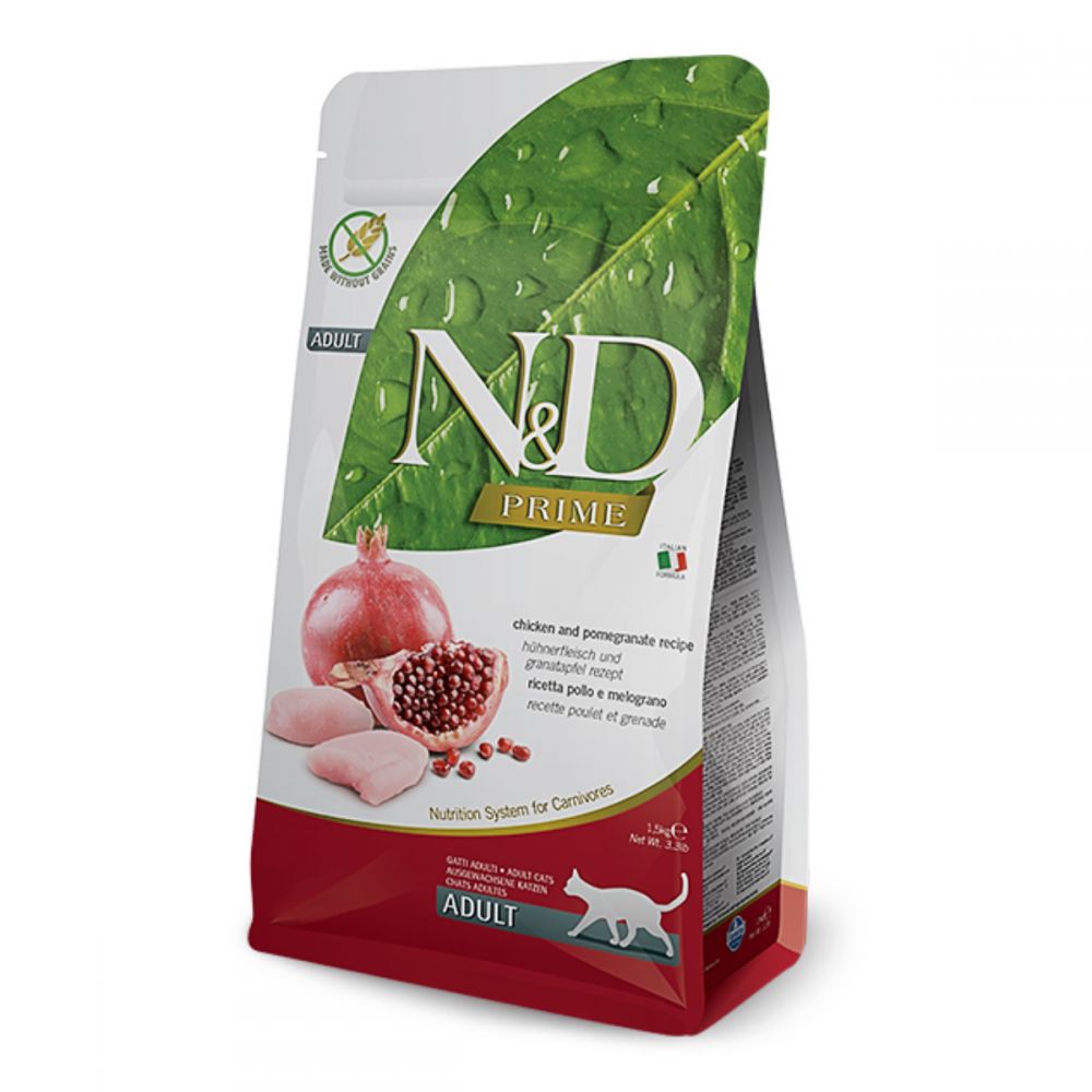 Farmina N&D Grain Free Prime Adult Cat Chicken & Pomegranate, 10 кг