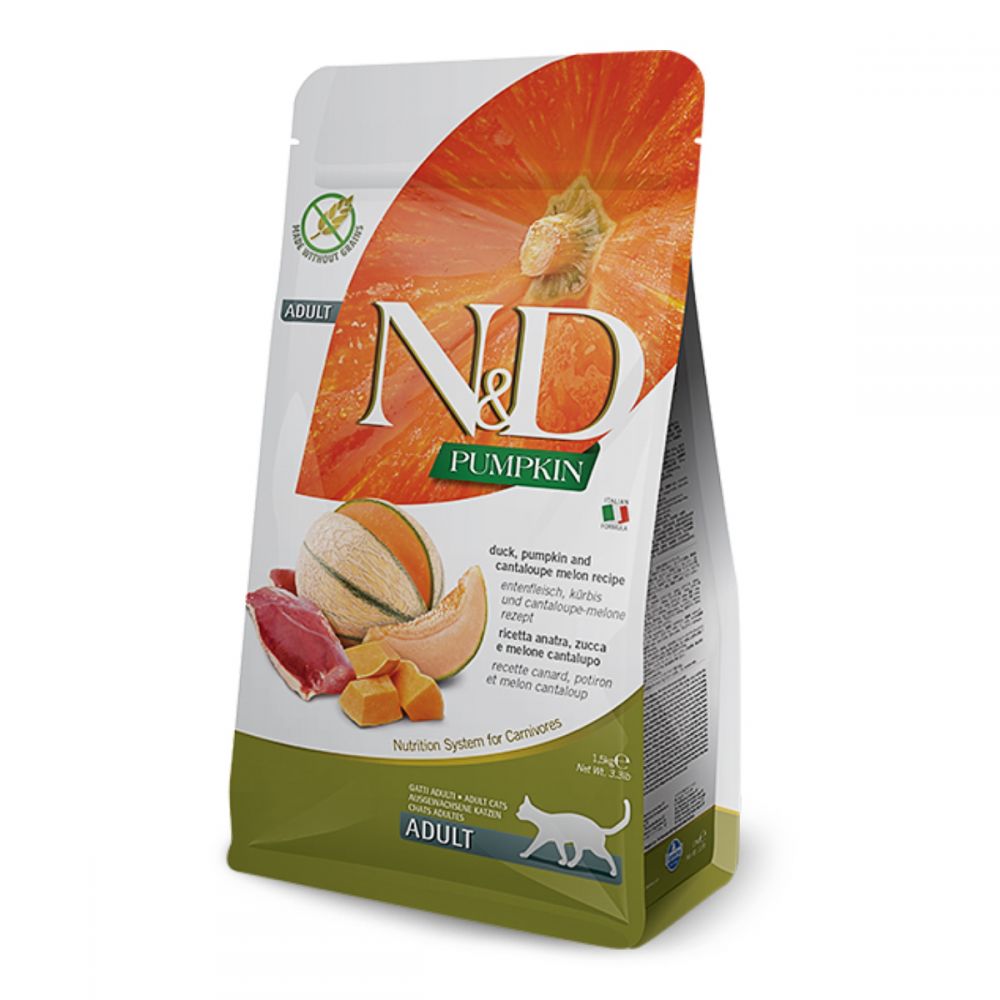 Farmina N&D Grain Free Pumpkin Adult Cat Duck & Cantaloupe Melon, 1,5 кг