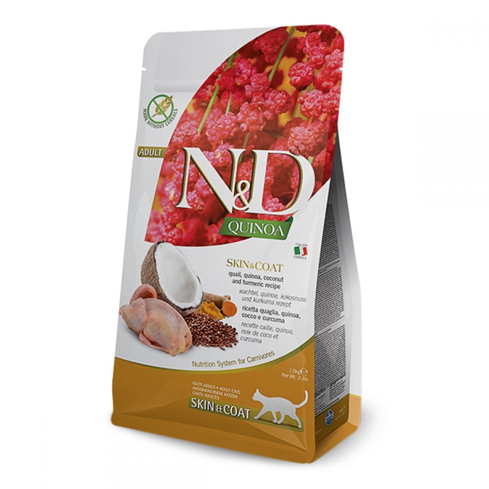 Farmina N&D Quinoa Skin & Coat Quail Cat, 300 г